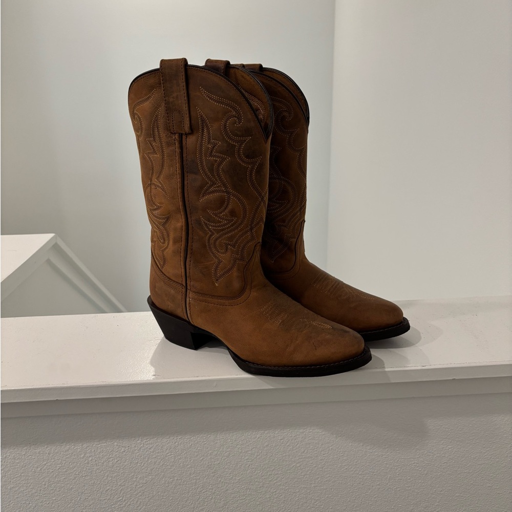Laredo Leather Cowboy Boots